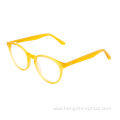 fashion round acetate glasses frames,women men circle acetate optical eyeglasses frames